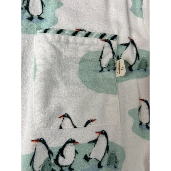 Munki Munki Button-Front Top & Bottom Penguin Print Pajama Set Size S - Picture 14 of 16